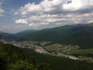 Sinaia vazuta de sus de la stana